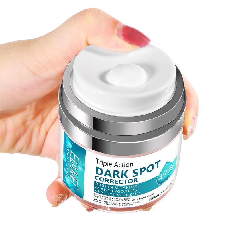 50ml Triple Action Dark Spot Corrector Cream, Hydrating Nourishing Skin Care Day Cream Night Cream, Moisturiser Suitable for All Skin Types