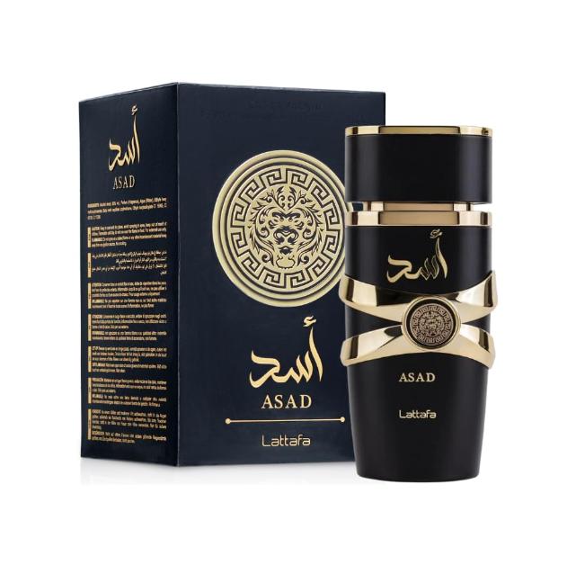 Lattafa Perfumes Asad for Unisex Eau de Parfum Spray, 3.4 Ounce