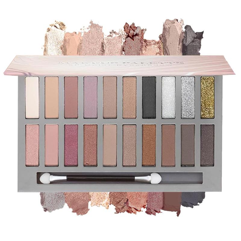 20 Colors Makeup Eyeshadow Palette Set - Natural Matte Shimmer Pigment Waterproof Professional Beauty Kit - Cosmetic Cosmetic