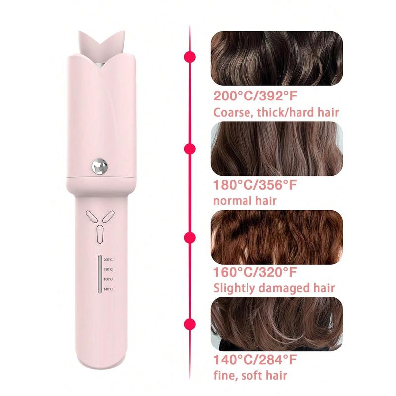 Cordless Automatic Curling Iron 1 Inch - Rotating Curling Wand Anti-Scald & Tangle-Free For Easy Curls, Ceramic Travel Hair Curler Portable Comfort black friday deals