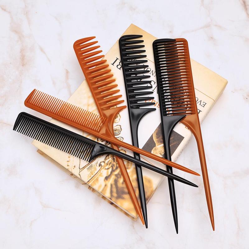 Hair Styling Comb Set, 3 Counts set Pointed Tail Comb & Wide Tooth Comb, Hair Styling Tool for Curly & Straight Hair, Hairdressing Comb Set