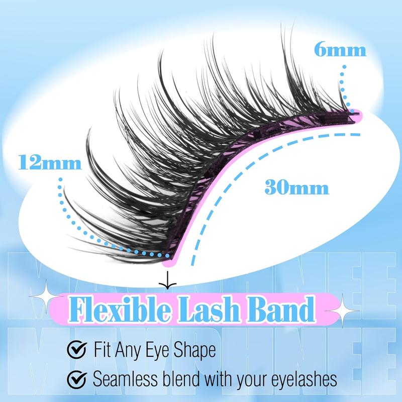 Magnetic Eyelashes with Applicator Magnetic Lashes with Applicator Kit Wispy False Lashes No Glue Needed Eyelashes Natural Fake Lashes Eye Lashes Pack 1 Pair by Mavphnee Makeup Cosmetic Lash Extensions Eyelash Extension Eyelashes Extensions