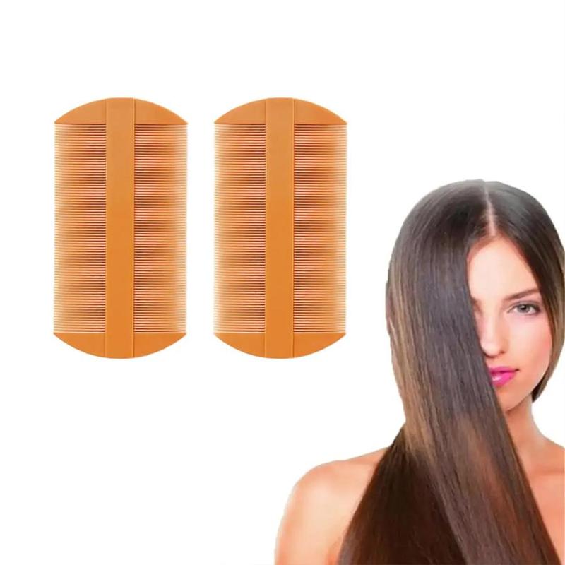 2pcs Portable Comb, Hair Brush, Scalp Scrubber For Removing Head Lice