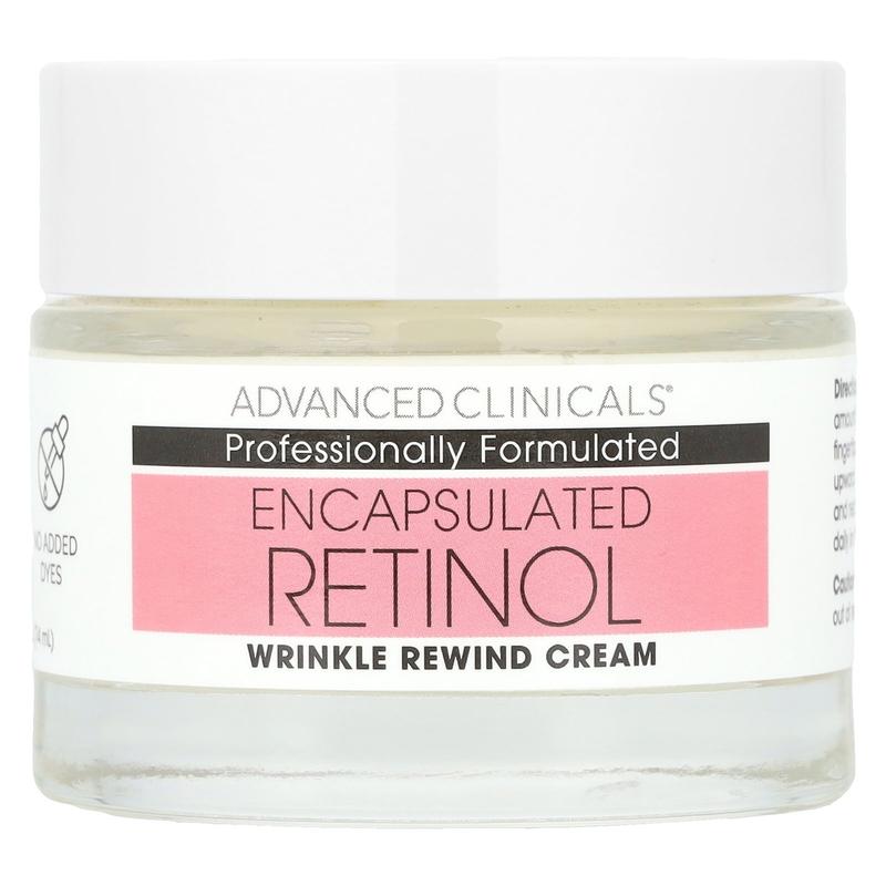 Advanced Clinicals Encapsulated Retinol, Wrinkle Rewind Cream, 2.5 fl oz (74 ml)