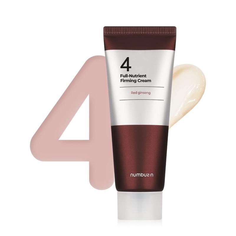 [Numbuzin] No.4 Full-Nutrient Firming Cream 60ml, Highly Nutritious,Anti-wrinkle, Anti-aging, Elasticity, Red Ginseng, Korean Skin Care For Face