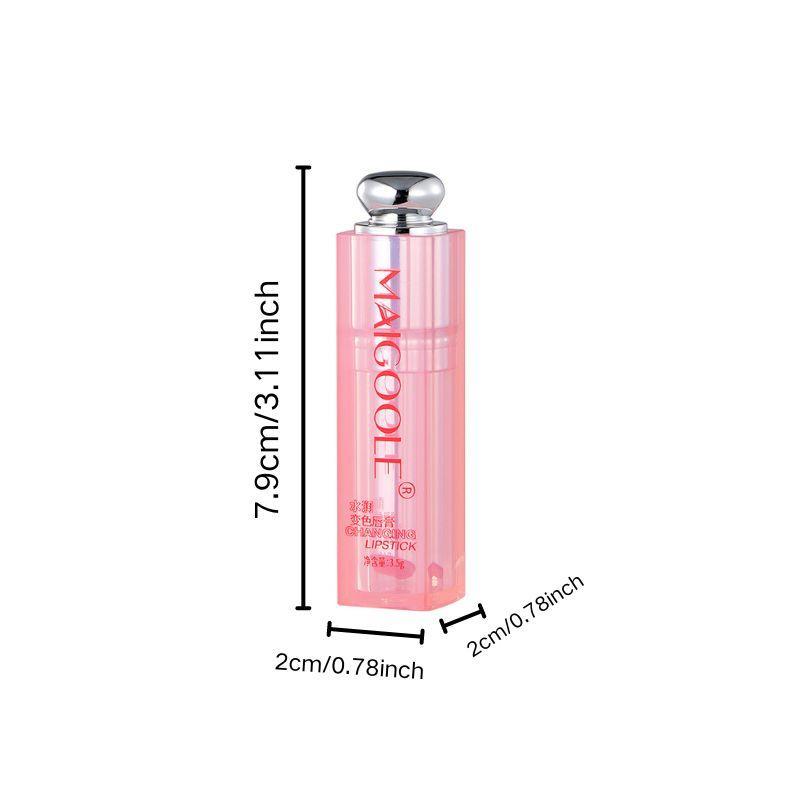 Long Lasting Color Changing Lipstick, 2 Counts set Moisturizing Lipstick, Hydrating Lip Balm, Glossy Lip Stick for Girls & Women