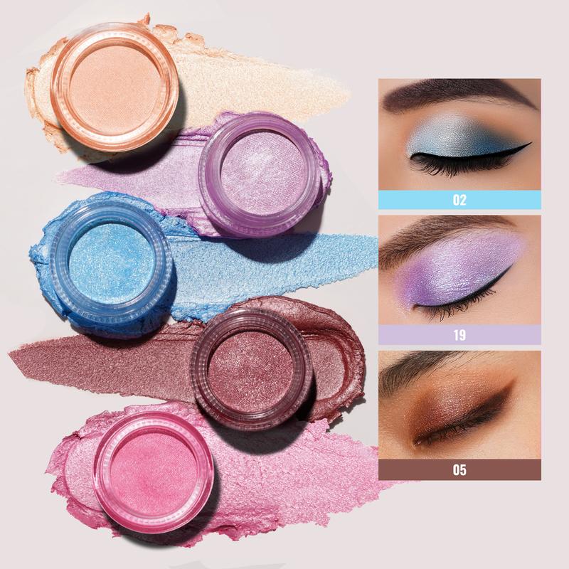 OULAC Cream Eyeshadow & Highlighter - Large Capacity, Highly Pigmented & Long-Lasting, Moisturizing Formula, Waterproof Makeup Smooth, Christmas Gifts for Women