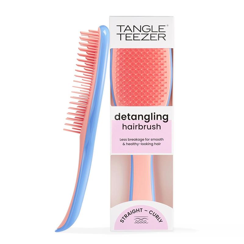 Tangle Teezer Ultimate Detangler Hairbrush for Wet & Dry Hair, Eliminates Knots & Reduces Breakage for All Hair Types, Apricot Blaze Tangle Teezer Haircare Smooth