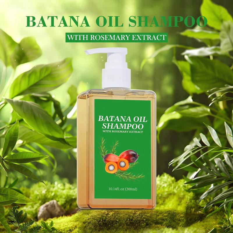 [Christmas limited time special] Combination package Batana Oil Shampoo, natural treatment toreduce hair loss and promote hair growth(10.14 0z 300 g),A favorite Christmas gift for boys and girls