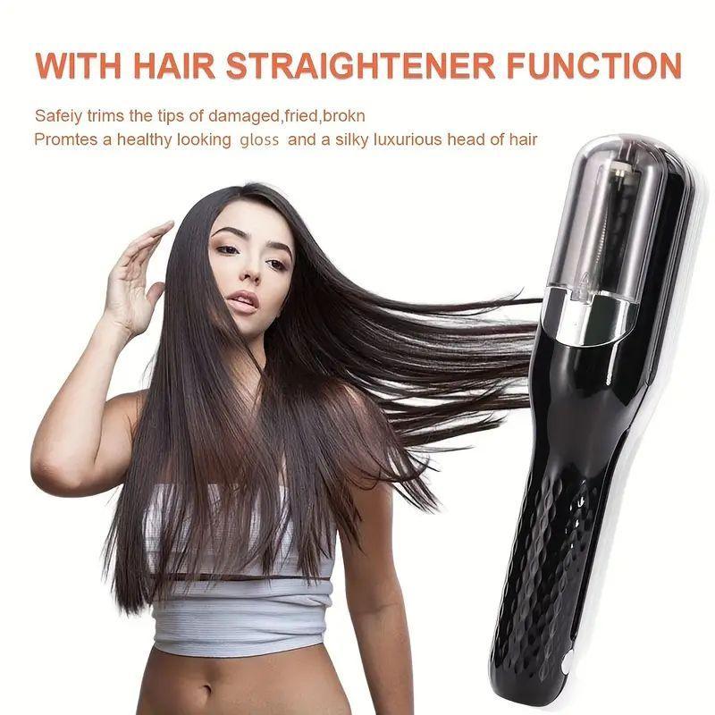 Cordless Split End Hair Trimmer, 2 in 1 Rechargeable Home Tool Hair Clipper, Broken Hair Trimmer Suitable for Women Hair Tip Trimming Straightening Hair