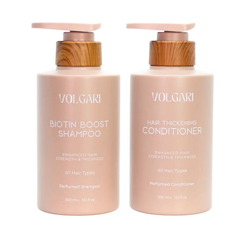 Volgari Scented Biotin Shampoo & Conditioner Set – Organic Formula for Healthier, Softer Hair