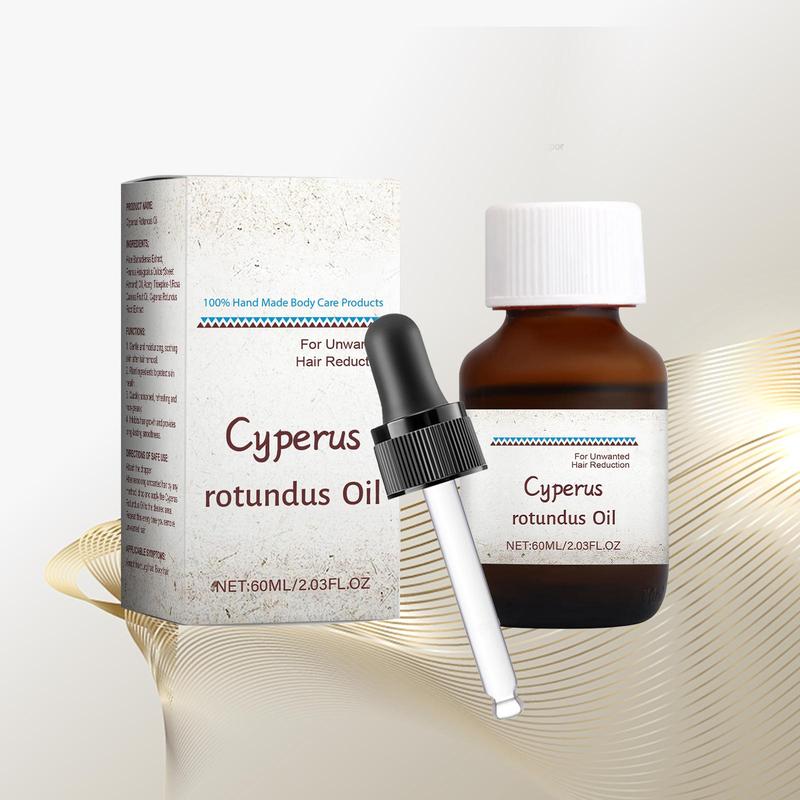 Cyperus Rotundus Oil, Natural Body Essential Oil for Reducing Body Hair, Body Care Oil for Women & Men Daily Use