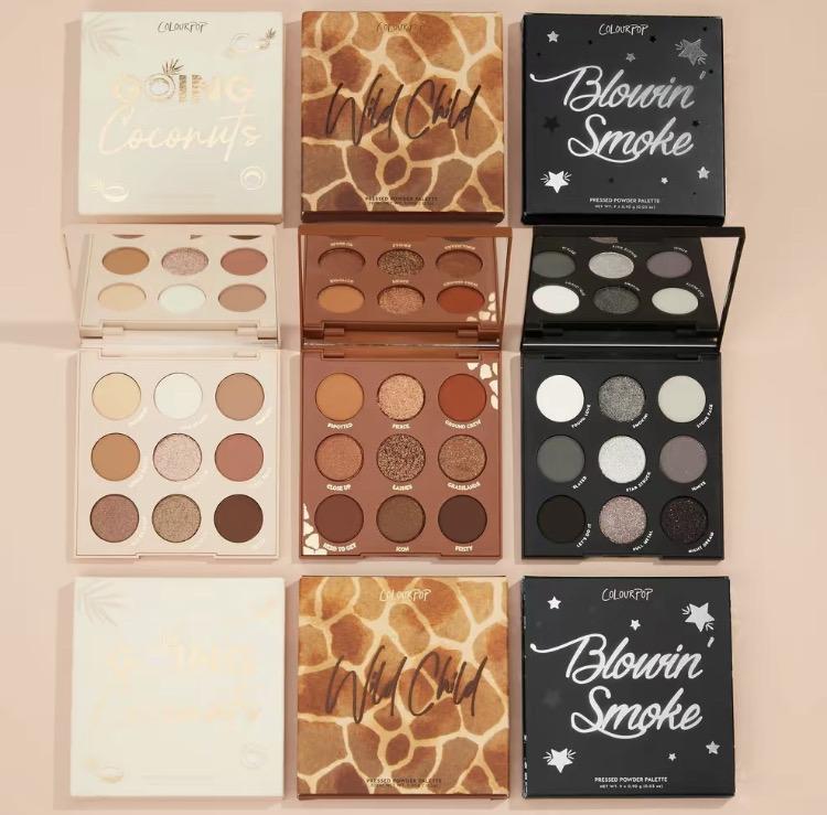 Tone Up Shadow PaletteSet of 3 - Going Coconuts, Wild Child+ Blowin' Smoke -Neutral PalettesChocolate Eveshadow Makeup Bronze