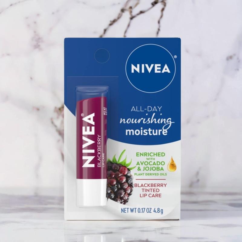 Nivea Lip Balm - Blackberry Shine - 0.17oz, 0.17 Oz