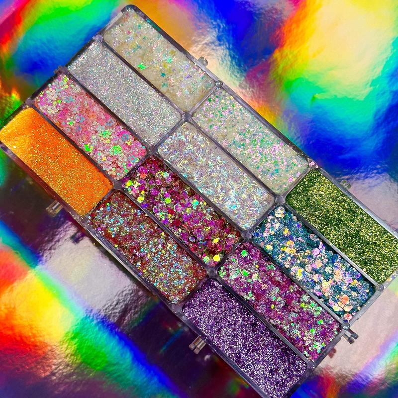 Spring Fling Glitter Palette - Cosmetic Glitter Gel by Slayfire Cosmetics