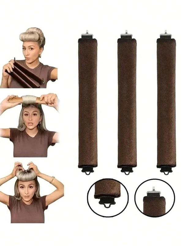 Satin Heatless Curling Set - Hair Rollers, Headband Hair Curlers & Hot Rollers, High Resilience Rubber Filling