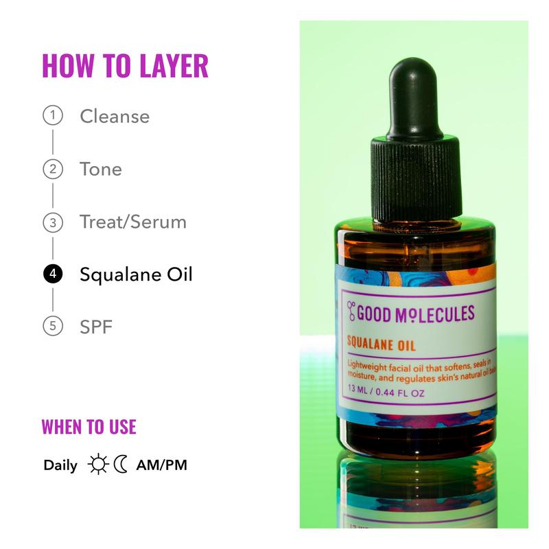 Squalane Oil - Hydrating and Calming Moisturizer for Face, Skin, and Hair - Anti-Aging Skincare - Skin Repair, Comfort Radiant Serums Hydrate Moisture